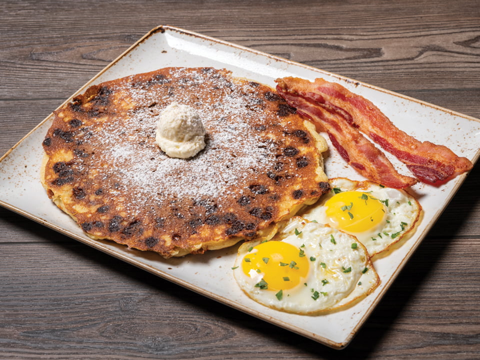 Cinnamon Chip Pancake Breakfast First Watch Menu